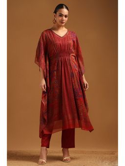 Soch - Red Kaftan with Pant and Inner