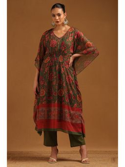 Soch - Green Kaftan with Pant and Inner