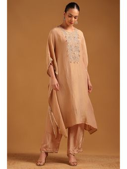 Soch - Beige Tissue Kaftan with Pant and Inner