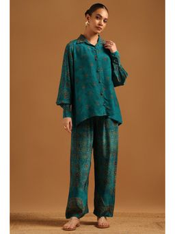 Soch - Green Crepe Co-Ord's Set
