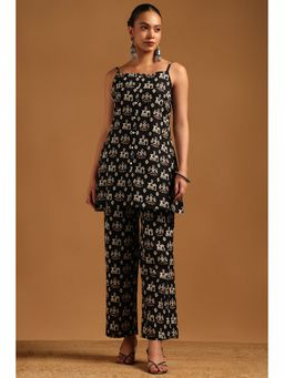 Soch - Black Ethnic Motifs Cotton Co-Ord's Set