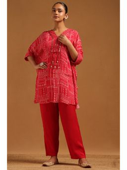 Soch - Pink Chinon Kaftan with Pant and Inner