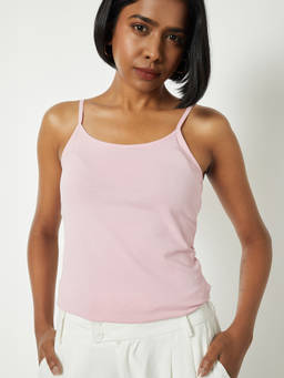 max - Women Solid Pink Camisole