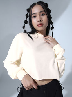 Hubberholme - Round Neck Relaxed Fit Crop Pure Cotton T-shirt