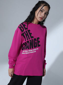 Hubberholme - Typography Printed Relaxed Fit Pure Cotton T-shirt