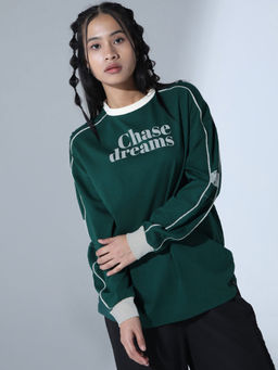 Hubberholme - Typography Printed Relaxed Fit Pure Cotton T-shirt
