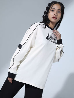 Hubberholme - Typography Printed Relaxed Fit Pure Cotton T-shirt