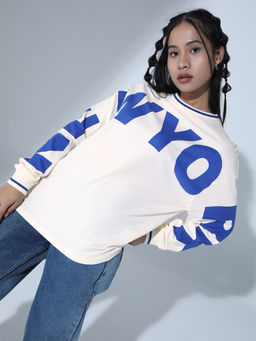 Hubberholme - Typography Printed Relaxed Fit Pure Cotton T-shirt