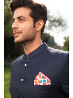 Modarta By Kamakshi - Men Multi-Color Checkered Pocket Square