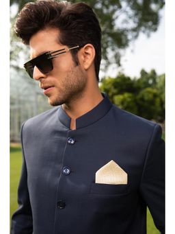 Modarta By Kamakshi - Men Elegant Beige Cotton Pocket Square