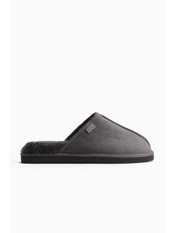 H&M - Men Grey Pile-Lined Slippers