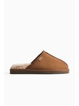H&M - Men Brown Pile-Lined Slippers