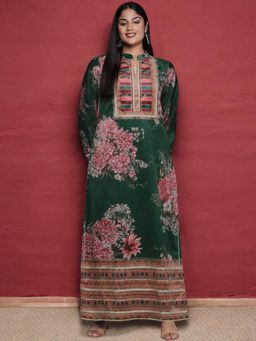 A plus by Ahalyaa - Womens Elegant Ethnic Wear Floral Printed Long Kurta