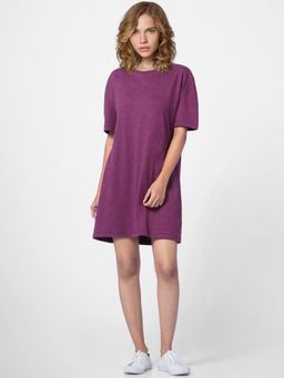 ONLY - Women Solid Purple Dress