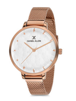 Daniel Klein - White Premium Round Dial Analog Watch For Women - DK11637 - 5