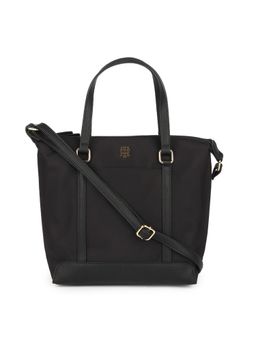 Tommy Hilfiger - Solid Black Nylon Handbag