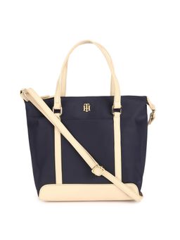 Tommy Hilfiger - Solid Blue Nylon Handbag