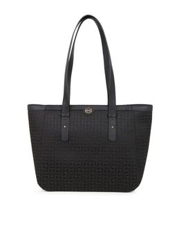 Tommy Hilfiger - Logo Black Polyester Tote Bag