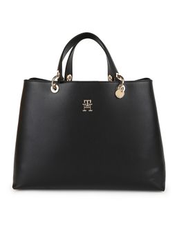 Tommy Hilfiger - Solid Black Pu Handbag
