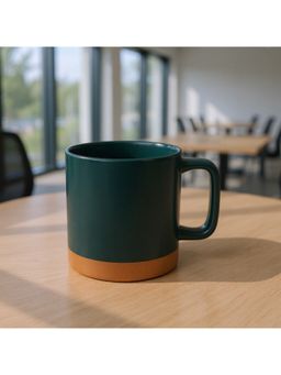 Nertz - Green Earth Bottom Ceramic Coffee Mug 520 ML