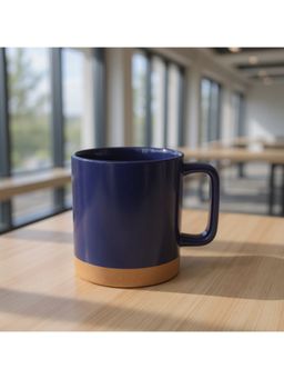 Nertz - Navy Earth Bottom Ceramic Coffee Mug 520 ML