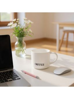 Nertz - White Cozy Ceramic Coffee Mug 490 ML