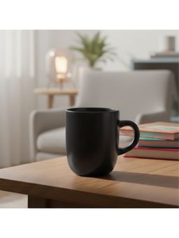 Nertz - Black Black Wave Porcelain Coffee Mug 370 ML