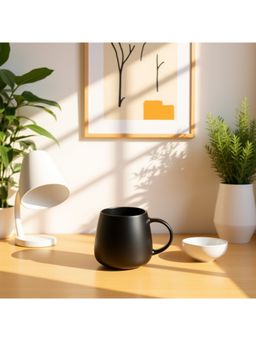 Nertz - Black Contour Brew Ceramic Coffee Mug 460 ML