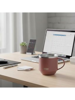 Nertz - Pink Nova Stainless Steel Double Wall Vaccum Coffee Mug 330 ML