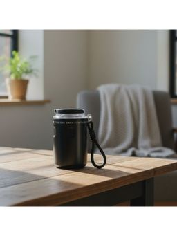 Nertz - Black Brew Grip Stainless Steel Double Wall Vaccum Coffee Mug 350 ML