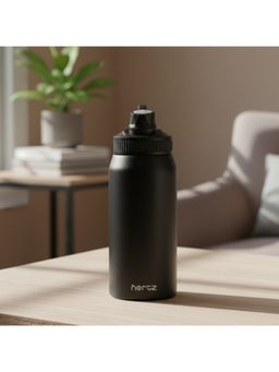Nertz - Black Stealth Hydrator High-Grade Stainless Steel Bottle 600 ML