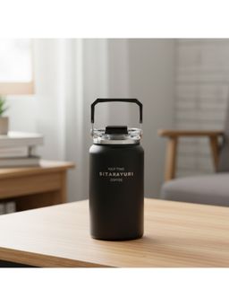 Nertz - Black Hydrovault Stainless Steel Double Wall Vaccum Water Bottle 1200 ML