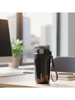 Nertz - Black Dodge Pro Double Wall Vaccum Water Bottle 420 ML