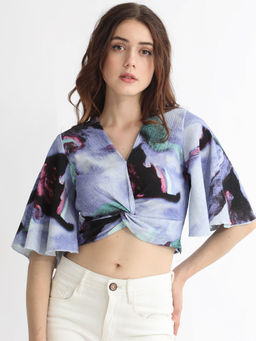RAREISM - Declan Purple Crop Top