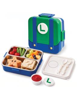 House of Quirk - Stainless Steel Bento Lunch Box for Kids and Adults - Green (Medium)