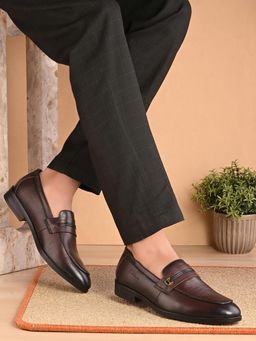 Valentino - Men Maroon Casual Loafers