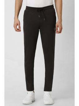 Van Heusen - Brown Solid Slim Fit Casual Track Pants