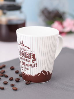 CLAY CRAFT - Fine Ceramic Printed Milk Mug - 350 ml - 1 Pc