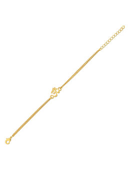 Voylla - Auspicious Gold Tone Om Bracelet Style Rakhi