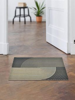At Home by Nilkamal - Fluted Arch Loop Design Polyester Anti-Slip Door Mat (Multi-Color)