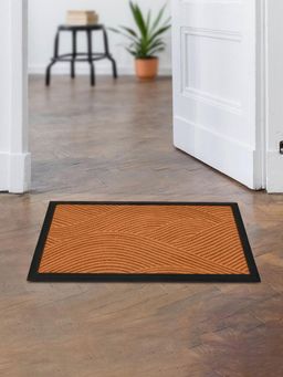 At Home by Nilkamal - Wavy Anti-Slip Door Mat (Brown)