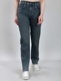 Monte Carlo - Women Navy Blue Straight Fit Light Washed Jeans