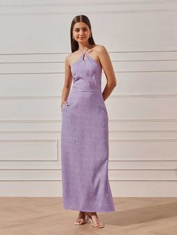 STREET 9 - Women Lavender Printed Maxi Dress