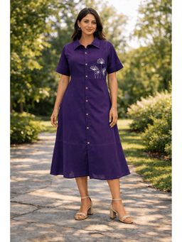 sencei - Women String Lily Purple Dress