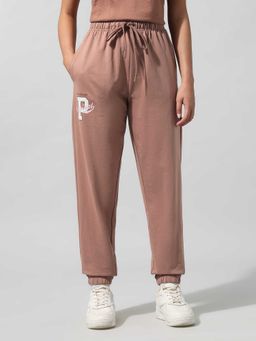 U.S. POLO ASSN. - Women Brown Regular Fit Solid Joggers