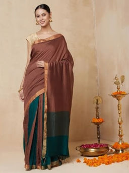 Fabindia - Modal Silk Woven Sari