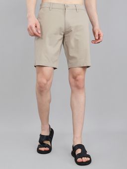 Monte Carlo - Men Regular Fit Solid Beige Short
