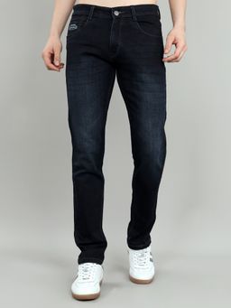 Monte Carlo - Men Dark Blue Light Wash Jeans