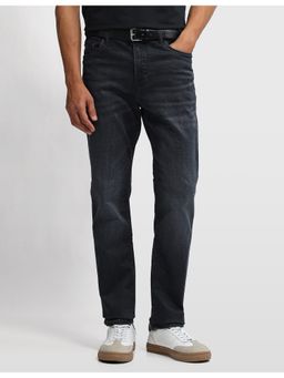 Arrow Newyork - Men Soho Slim Fit Blue Whiskered Jeans