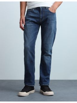 Flying Machine - Men Freddie Slim Fit Blue Whiskered Jeans